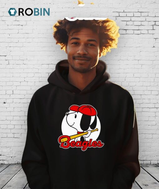 Comic Beagle Baseball Shirt
