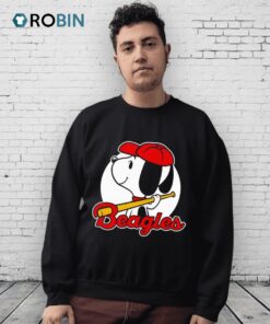 Comic Beagle Baseball Shirt Comic Beagle Baseball Shirt