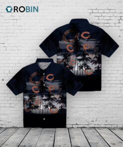 Custom Chicago Bears Sunset Scene Hawaiian Shirt