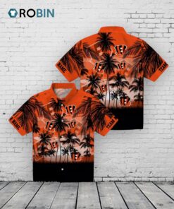 Custom Cincinnati Bengals Sunset Scene Hawaiian Shirt Custom Cincinnati Bengals Sunset Scene Hawaiian Shirt
