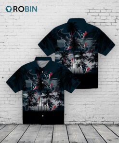 Custom Houston Texans Sunset Scene Hawaiian Shirt