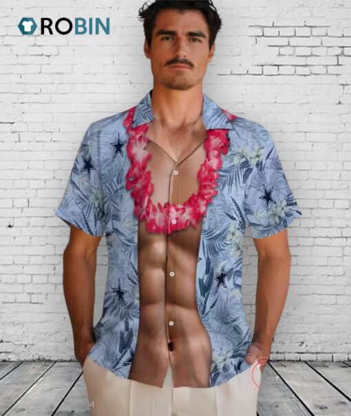 Dallas Cowboys Chest Illusion Hawaiian Shirt
