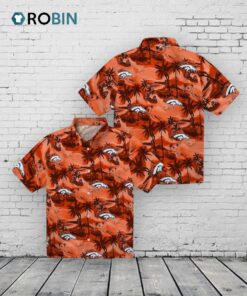 Denver Broncos Coastal Palms Hawaiian Shirt