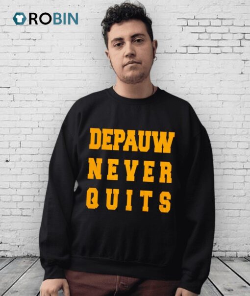 Depauw Never Quits Shirt