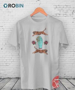 Fire Hoop Tiger Unisex Shirt