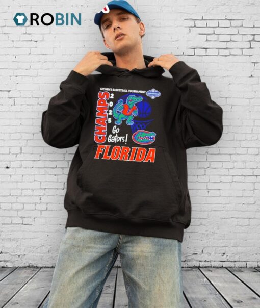 Florida Gators 2025 Sec Champs Go Gators Basketball Shirt