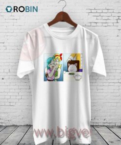 Girl Pointing At Cat Shirt