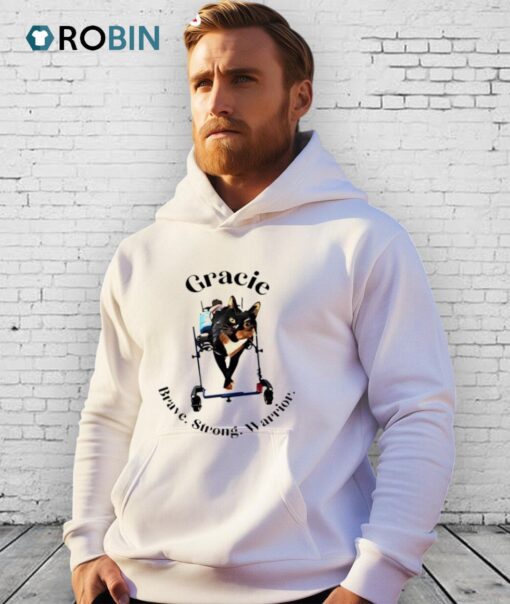 Gracie Cat Brave Strong Warrior Shirt