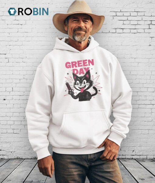 Green Day Black Cat Shirt