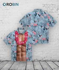 Houston Texans Chest Illusion Hawaiian Shirt
