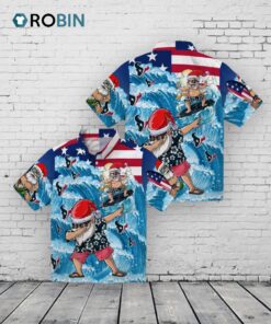 Houston Texans Surfing Santa Hawaiian Shirt