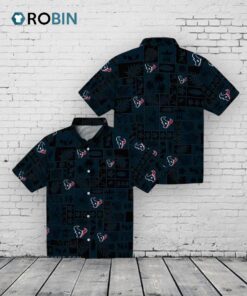 Houston Texans Tropical Patchwork Hawaiian Shirt