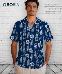 Indianapolis Colts Framed Floral Hawaiian Shirt