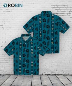 Jacksonville Jaguars Framed Floral Teal Hawaiian Shirt