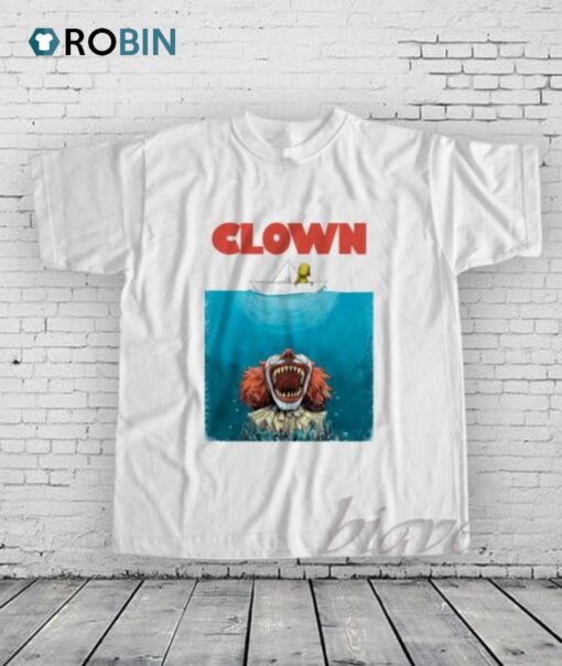 Jaws Clown Halloween Parody Shirt