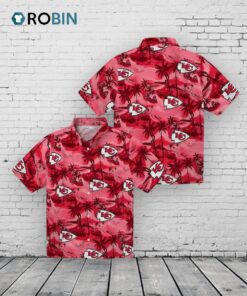 Kansas City Chiefs Coastal Palms Hawaiian Shirt