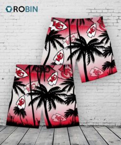 Kansas City Chiefs Palm Tree Hawaiian Shirt and Short