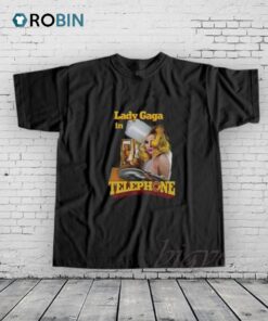 Lady Gaga In Telephone Shirt