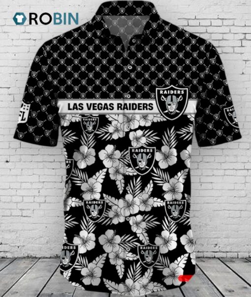 Las Vegas Raiders NFL Palm Leaves Hawaiian Shirt