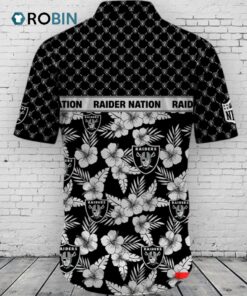 Las Vegas Raiders NFL Palm Leaves Hawaiian Shirt