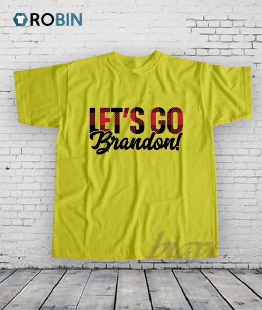 Lets Go Brandon Plaid Xmas Shirt
