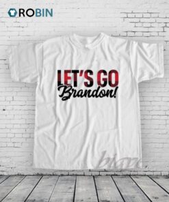 Lets Go Brandon Plaid Xmas Shirt