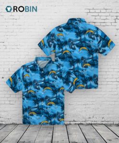 Los Angeles Chargers Coastal Palms Hawaiian Shirt