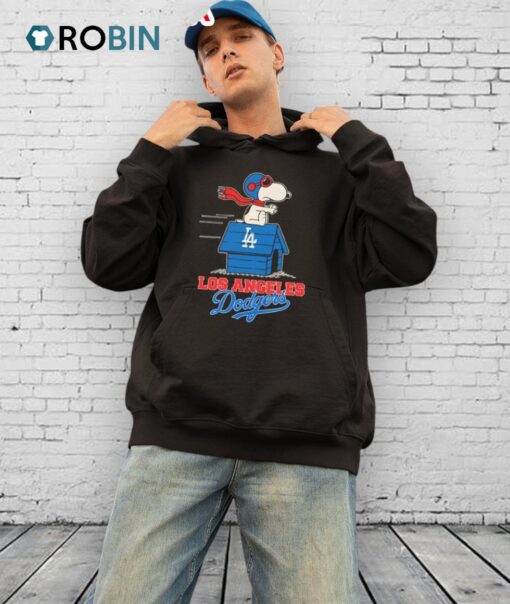 Los Angeles Dodgers Snoopy Wear Scarf 2025 Shirt