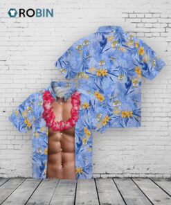 Los Angeles Rams Chest Illusion Hawaiian Shirt