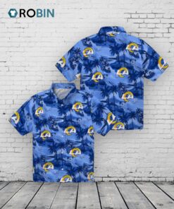 Los Angeles Rams Coastal Palms Hawaiian Shirt