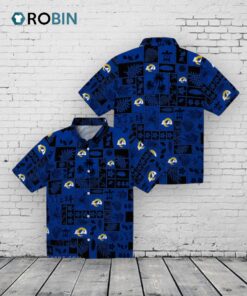 Los Angeles Rams Tropical Patchwork Hawaiian Shirt