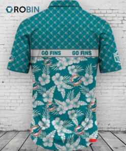Miami Dolphins NFL Palm Leaves Hawaiian Shirt