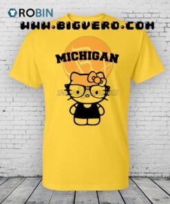Michigan Hello Kitty Yellow Shirt