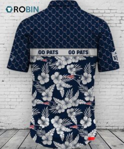 New England Patriots NFL Palm Leaves Hawaiian Shirt New England Patriots NFL Palm Leaves Hawaiian Shirt
