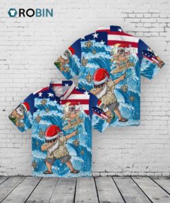 New Orleans Saints Surfing Santa Hawaiian Shirt