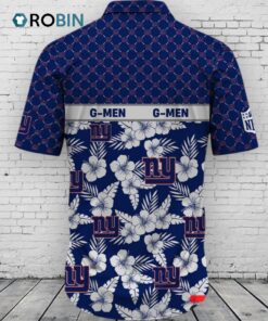 New York Giants NFL Palm Leaves Hawaiian Shirt