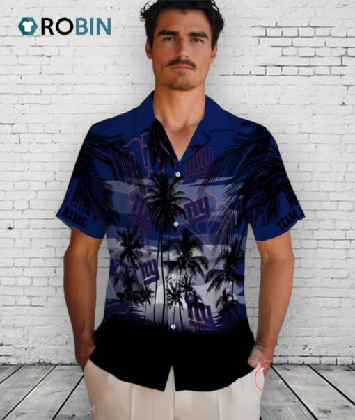 New York Giants Sunset Scene Hawaiian Shirt