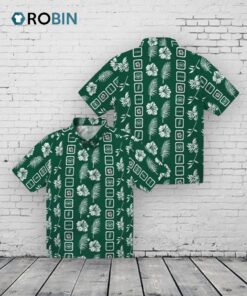 New York Jets Framed Floral Hawaiian Shirt