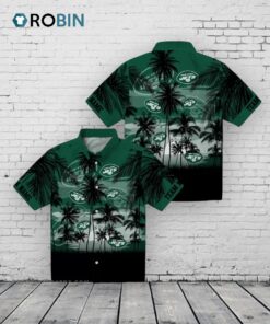 New York Jets Sunset Scene Hawaiian Shirt
