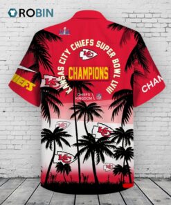 NFL Kansas City Chiefs Palm Tree Hawaiian Shirt, Short NFL Kansas City Chiefs Palm Tree Hawaiian Shirt, Short