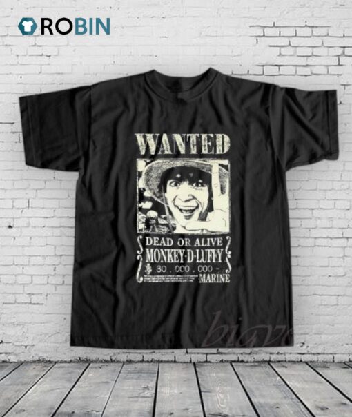 One Piece Luffy Live Action Wanted Poster Shirt