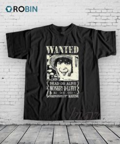 One Piece Luffy Live Action Wanted Poster Shirt
