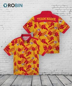 Personalized Kansas City Chiefs Botanical Hawaiian Shirt