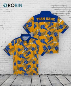 Personalized Los Angeles Rams Botanical Hawaiian Shirt Personalized Los Angeles Rams Botanical Hawaiian Shirt