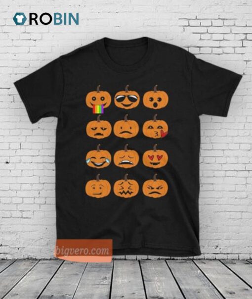 Pumpkin Emoji Unisex Shirt