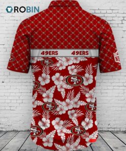 San Francisco 49ers NFL Palm Leaves Hawaiian Shirt