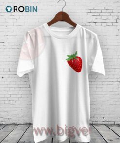 Simple Strawberry Fruit Heart Shirt