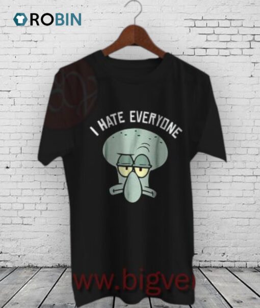 Squidward I Hate Everyone Shirt
