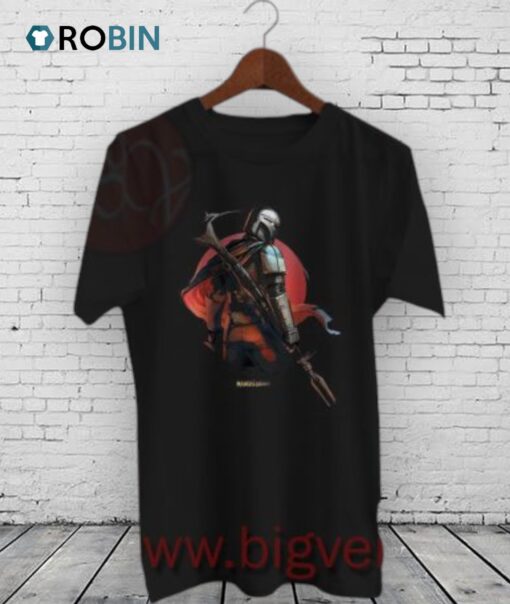 Star Wars The Mandalorian Detailed Potrait Shirt