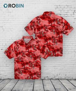 Tampa Bay Buccaneers Coastal Palms Hawaiian Shirt